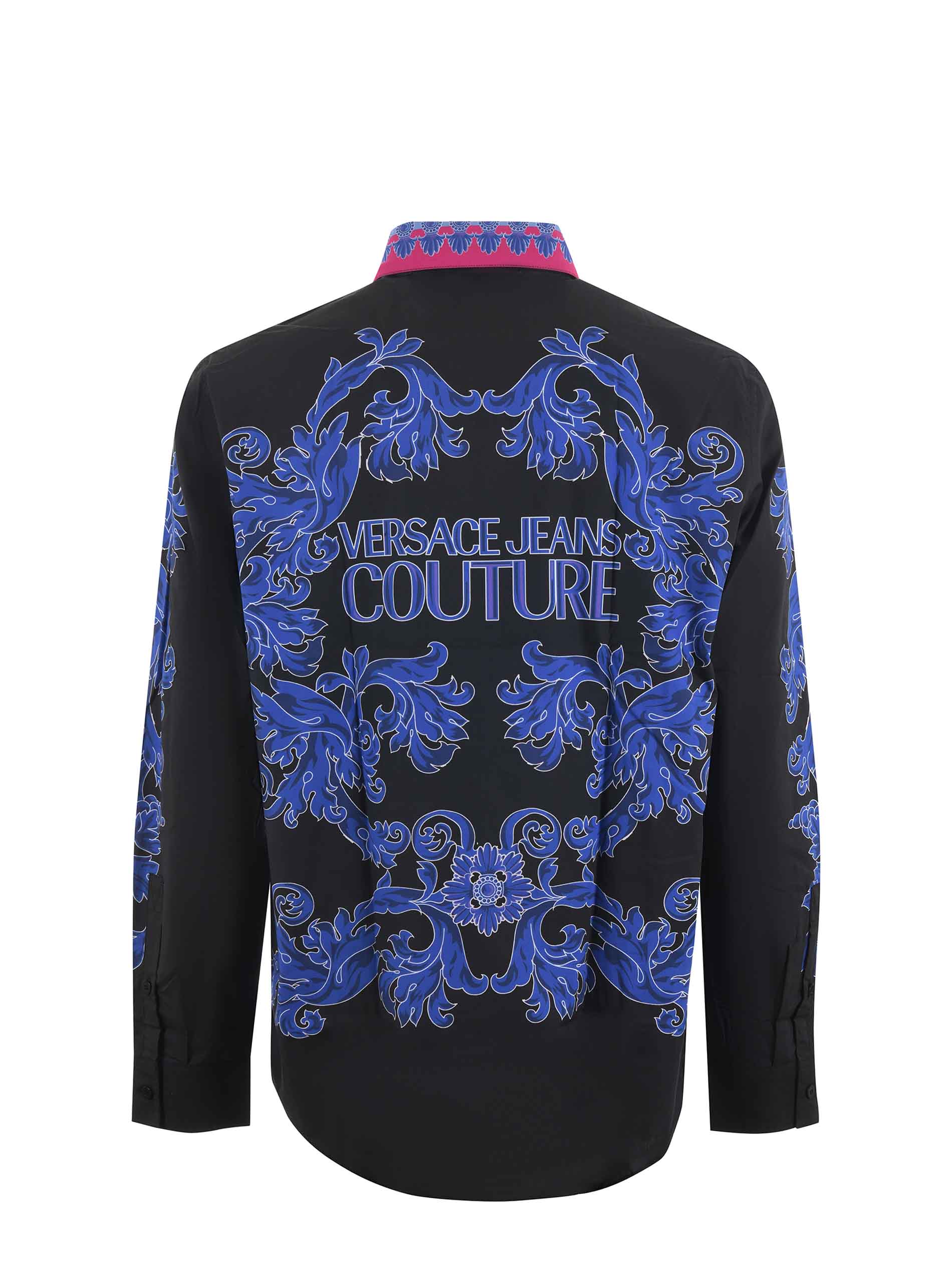 VERSACE JEANS COUTURE トゥィッグス シャツ ブルー 44 VERSACE JEANS COUTURE トゥィッグス シャツ ブルー 44